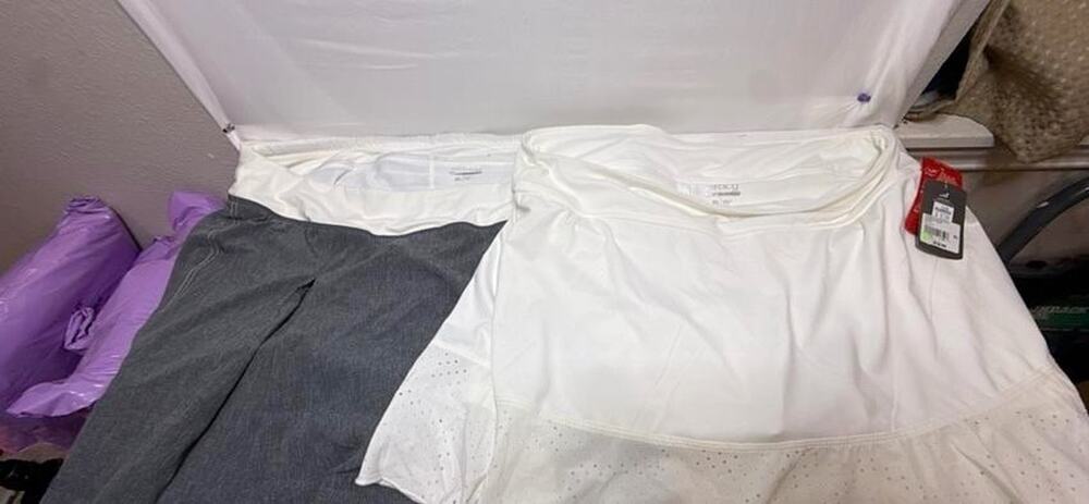Lot of 2 BCG Athletic Skorts Womens XL White Grey Tennis Golf Skirts NWT & Used